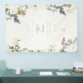 Wildflower Botanical Wedding Banner (Messe)
