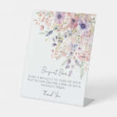 Wildflower Bouquet Flower Bar Sockelschild (Vorderseite)