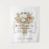 Wildflower Bouquet Flowers Custom Print Wandteppich (Vorderseite)