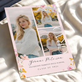 Wildflower & Bow Graduation Invitation Einladung