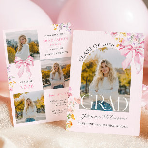 Wildflower & Bows Abschluss Einladung