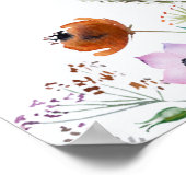 Wildflower-Brautjungfernparty-Willkommen Poster (Ecke)