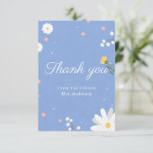 Wildflower-Brautjunggesellinnen-Party  Dankeskarte (Stehend Vorderseite)