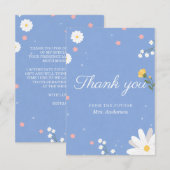 Wildflower-Brautjunggesellinnenabschied  Dankeskarte (Vorne/Hinten)