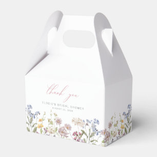 Wildflower Brautparty-Geschenkbox Rosa Blumenmuste Geschenkschachtel