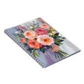 Wildflower Bridal Bouquet | Floral Wedding Bride Notizblock (Rechte Seite)