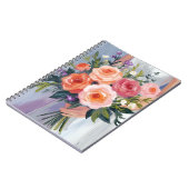 Wildflower Bridal Bouquet | Floral Wedding Bride Notizblock (Linke Seite)