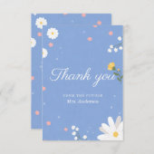 Wildflower Bridal Shower Dankeskarte (Vorne/Hinten)