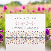 Wildflower Bridal Shower Garden Recipe Share Begleitkarte