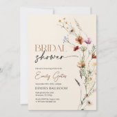 Wildflower Bridal Shower Invitation, Floral Boho  Einladung (Vorderseite)