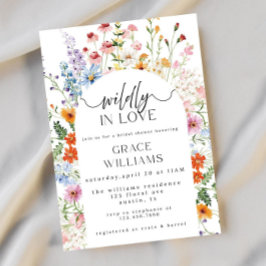 Wildflower Bridal Shower Invitation Template, Boho Einladung