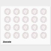 Wildflower Bridal Shower Sticker - Purple (Blatt)