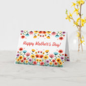Wildflower Bright Mothers Day Karte (Gelbe Blume)