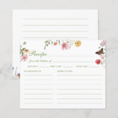 Wildflower Butterfly Recipe Card (Vorne/Hinten)