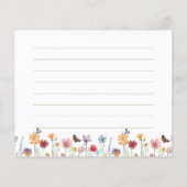 Wildflower Butterfly Recipe Card (Rückseite)