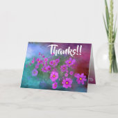 wildflower cosmos greeting card karte (Vorderseite)