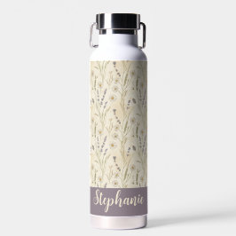 Wildflower Daisy Cottagecore Floral Monogram Trinkflasche