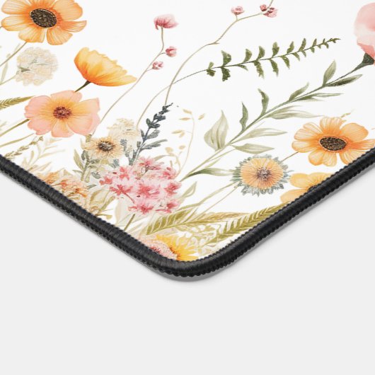 Wildflower Desk Mat Extend Custom Keyboard Mouse Schreibtischunterlage (Ecke)