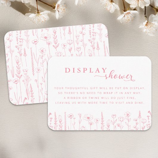 Wildflower Display Shower Baby Shower Card Begleitkarte