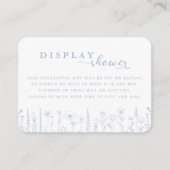 Wildflower Display Shower Baby Shower Card – Dusty Begleitkarte (Vorderseite)