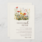 Wildflower  einladung (Vorne/Hinten)