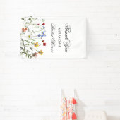 Wildflower Elegant Danke Brautparty Banner (InSitu)