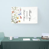 Wildflower Elegant Danke Brautparty Banner (Messe)