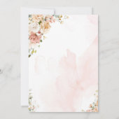 Wildflower Fairy Two Girl 2nd Birthday Invitation Einladung (Rückseite)