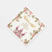 Wildflower Fairytale Castle Baby Shower Welcome Serviette (Ecke)