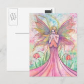 Wildflower Fee Postkarte (Vorne/Hinten)