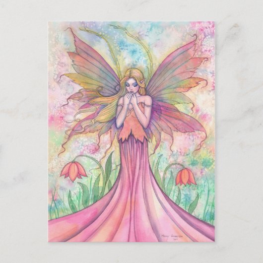 Wildflower Fee Postkarte (Vorderseite)