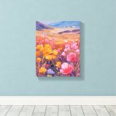 Wildflower Field | Floral Landscape Painting Leinwanddruck (Insitu (Holzboden))