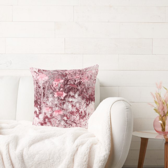 Wildflower Field Impressionism-Mauve Kissen (Liege)