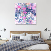 Wildflower Field Impressionism -Pink Leinwanddruck (Insitu (Schlafzimmer))