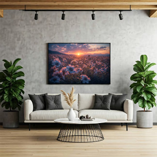 Wildflower Field Leinwanddruck