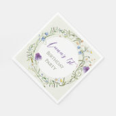 Wildflower First Birthday Serviette (Ecke)