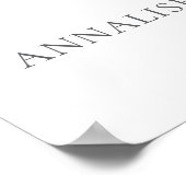 Wildflower Floral Bridal Shower Poster (Ecke)