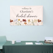 Wildflower Floral Bridal Shower Welcome Banner (Messeveranstaltung)