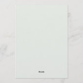 Wildflower Floral Meadow Gold Frame Wedding Einladung (Rückseite)