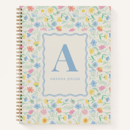 Wildflower Floral Personalized  Notizblock