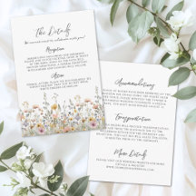 Wildflower Floral Wedding Details