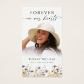 Wildflower Funeral Forever Hearts Photo Cross (Vorderseite)