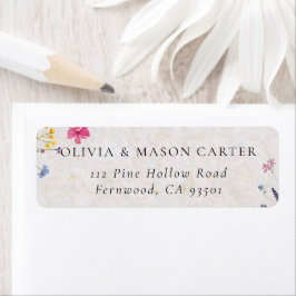 Wildflower Garden Blush Pink Watercolor Wedding