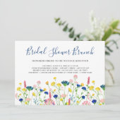 Wildflower Garden Bridal Shower Brunch Invitation Einladung (Stehend Vorderseite)