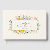 Wildflower Garden Charm | Baby Shower Gästebuch (Vorderseite)