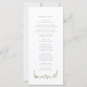 Wildflower Garden Floral Ceremony Program (Rückseite)