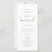 Wildflower Garden Floral Ceremony Program (Vorderseite)