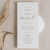 Wildflower Garden Floral Ceremony Program