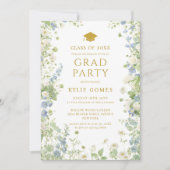 Wildflower Garden Graduation Party Invitation Einladung (Vorderseite)