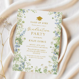 Wildflower Garden Graduation Party Invitation Einladung